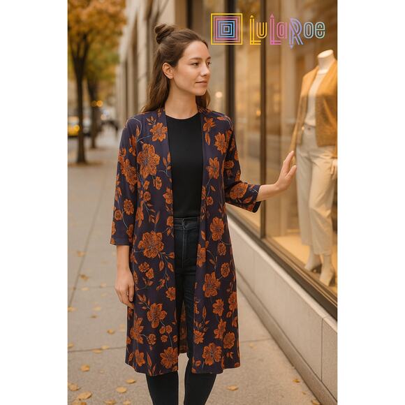 NWT LuLaRoe Sarah Colorful Duster Sz. XL - Picture 1 of 8